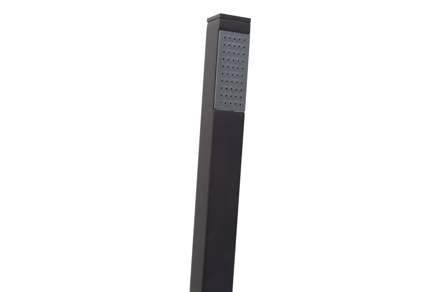 vidaXL 145096 Freestanding Bathtub Faucet Black Stainless Steel 90cm-5