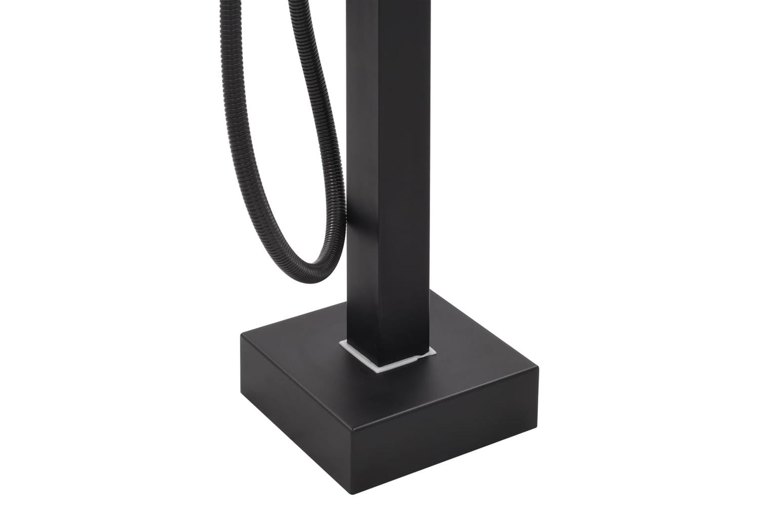 vidaXL 145096 Freestanding Bathtub Faucet Black Stainless Steel 90cm-6