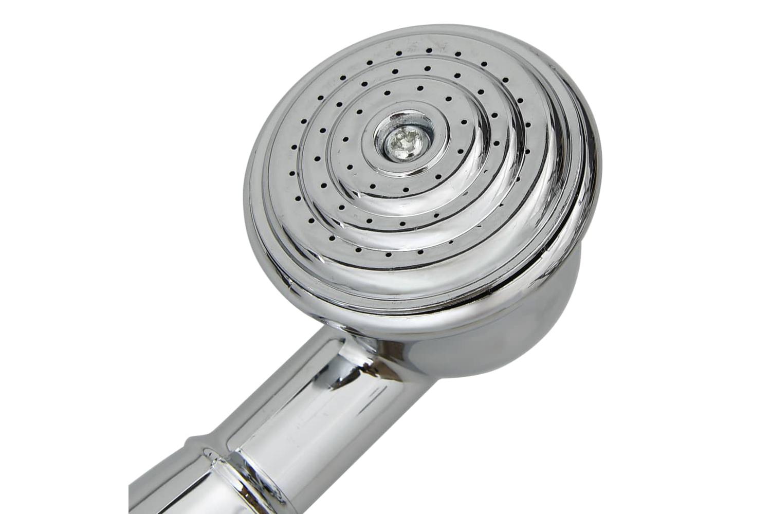 Vidaxl 146491 2-handle Bathtub Faucet + Hand Shower Diverter Chrome Retro-6