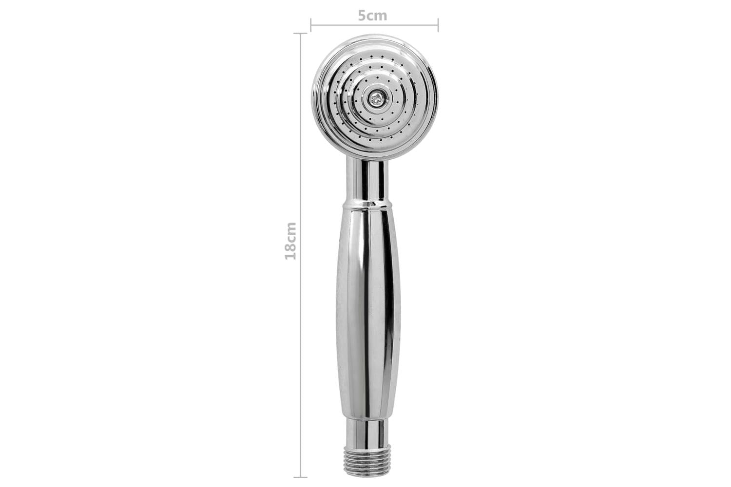 Vidaxl 146491 2-handle Bathtub Faucet + Hand Shower Diverter Chrome Retro-9