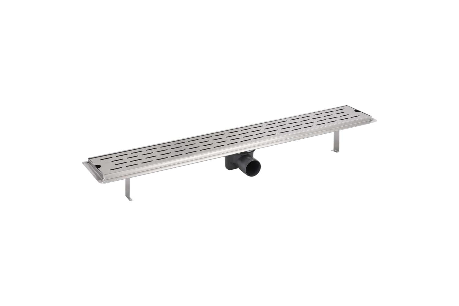 vidaXL 142180 Linear Shower Drain Line 830x140mm Stainless Steel-4