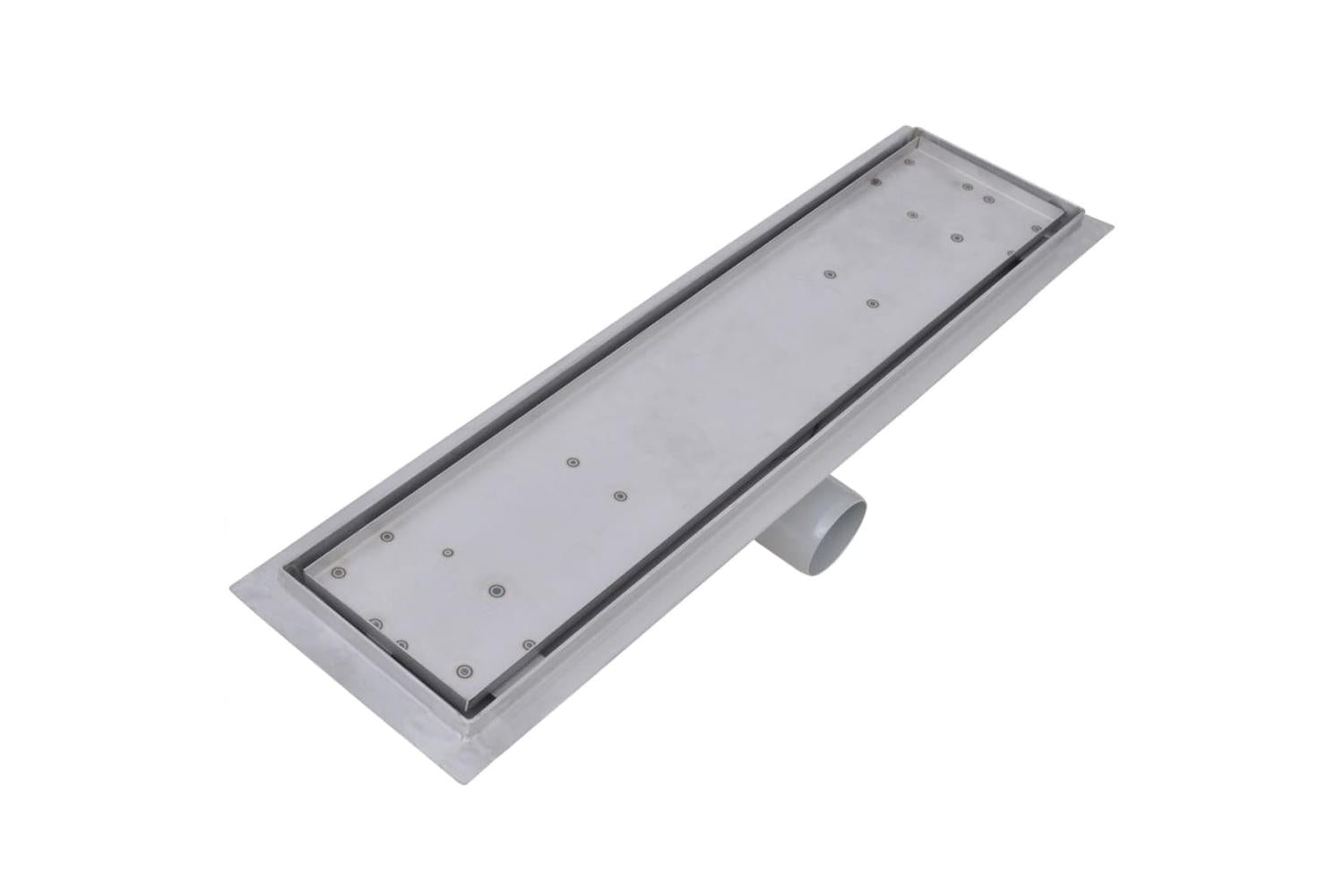 vidaXL 275947 Linear Shower Drain 2 Pcs 530x140mm Stainless Steel-6