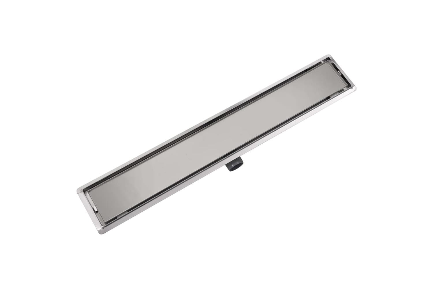 vidaXL 142174 Linear Shower Drain 830x140mm Stainless Steel-3