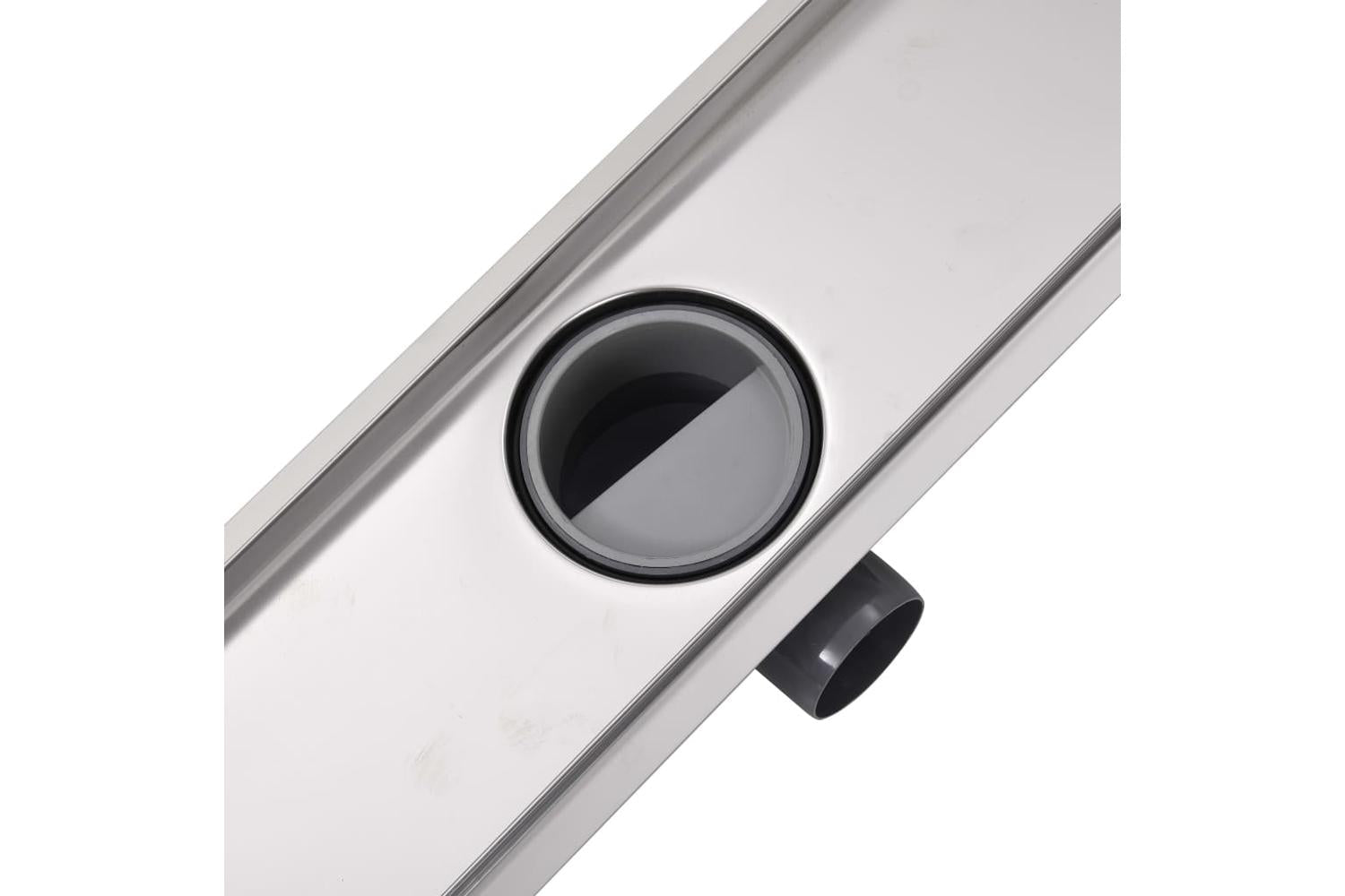 vidaXL 142174 Linear Shower Drain 830x140mm Stainless Steel-6