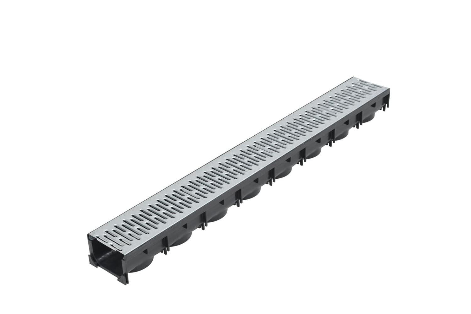 Vidaxl 142877 Drainage Channels 3 Pcs Galvanised Steel 3 M-2