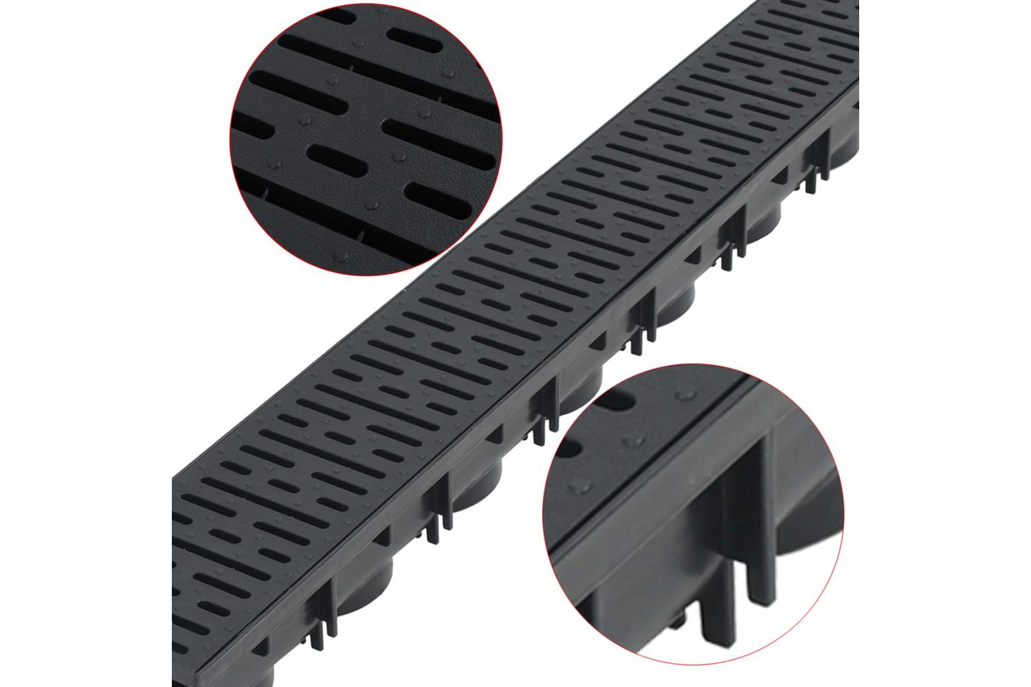 Vidaxl 275500 Drainage Channels Plastic 2 M-2