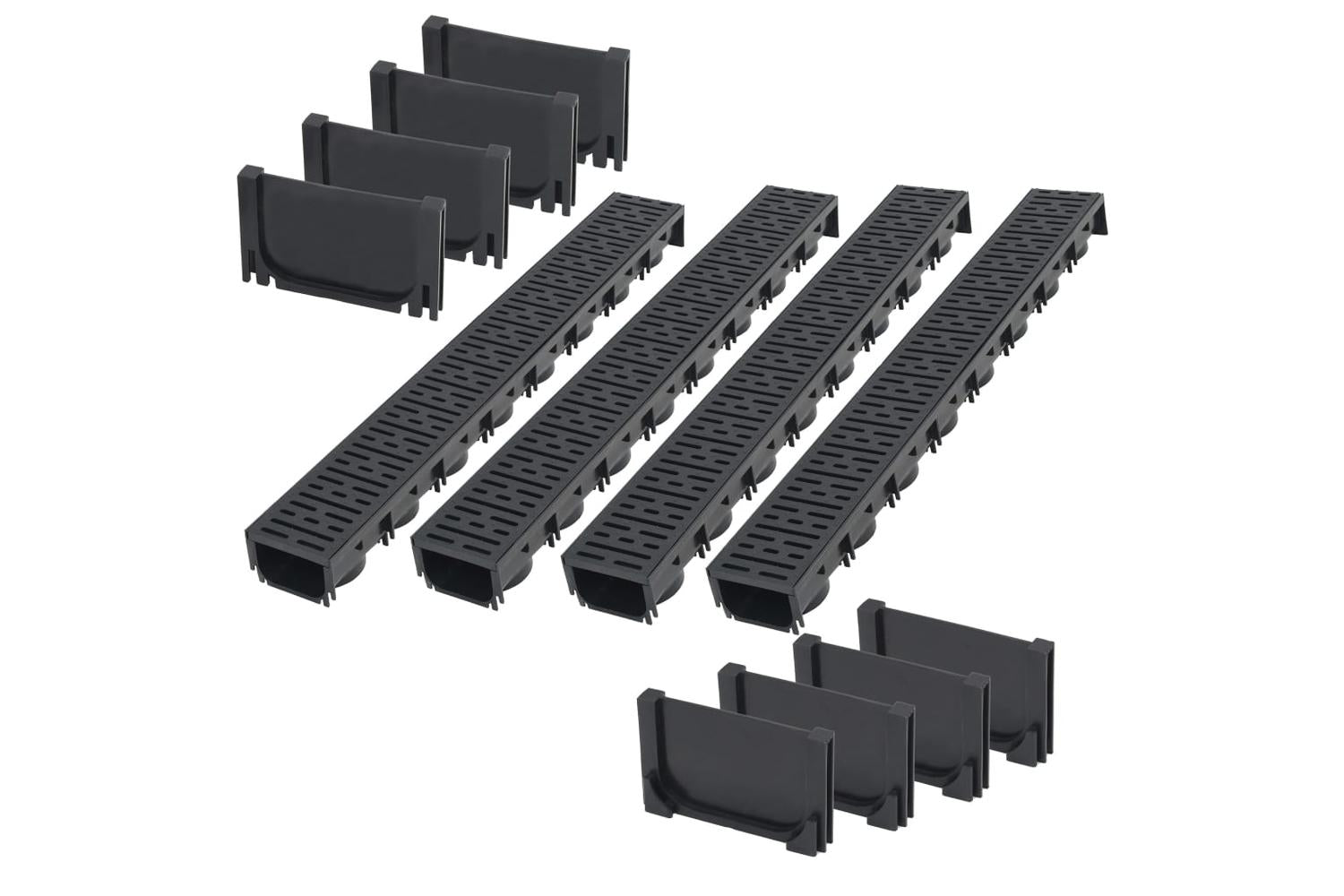 Vidaxl 275502 Drainage Channels Plastic 4 M