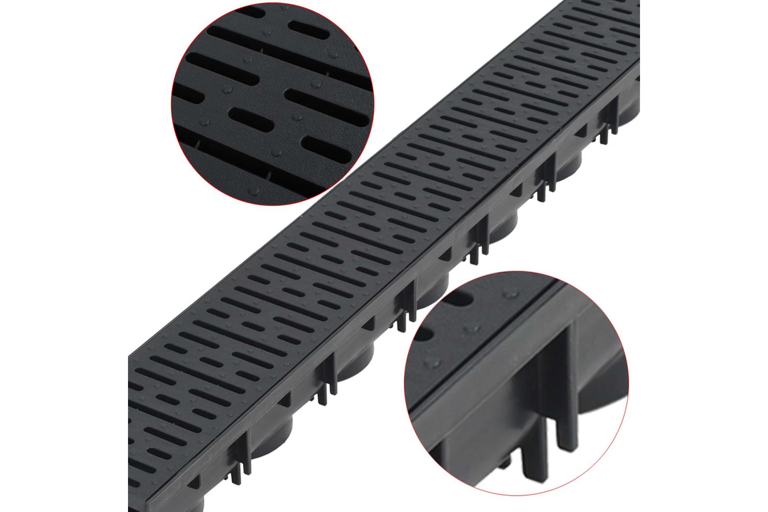 Vidaxl 275502 Drainage Channels Plastic 4 M-2