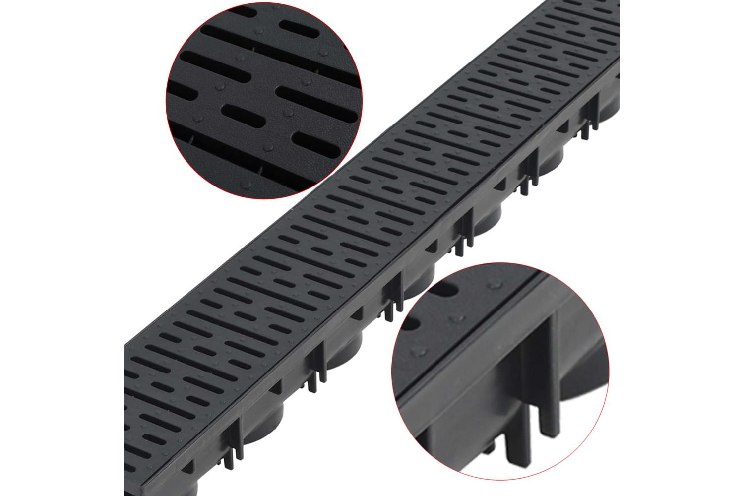 Vidaxl 275501 Drainage Channels Plastic 3 M-2