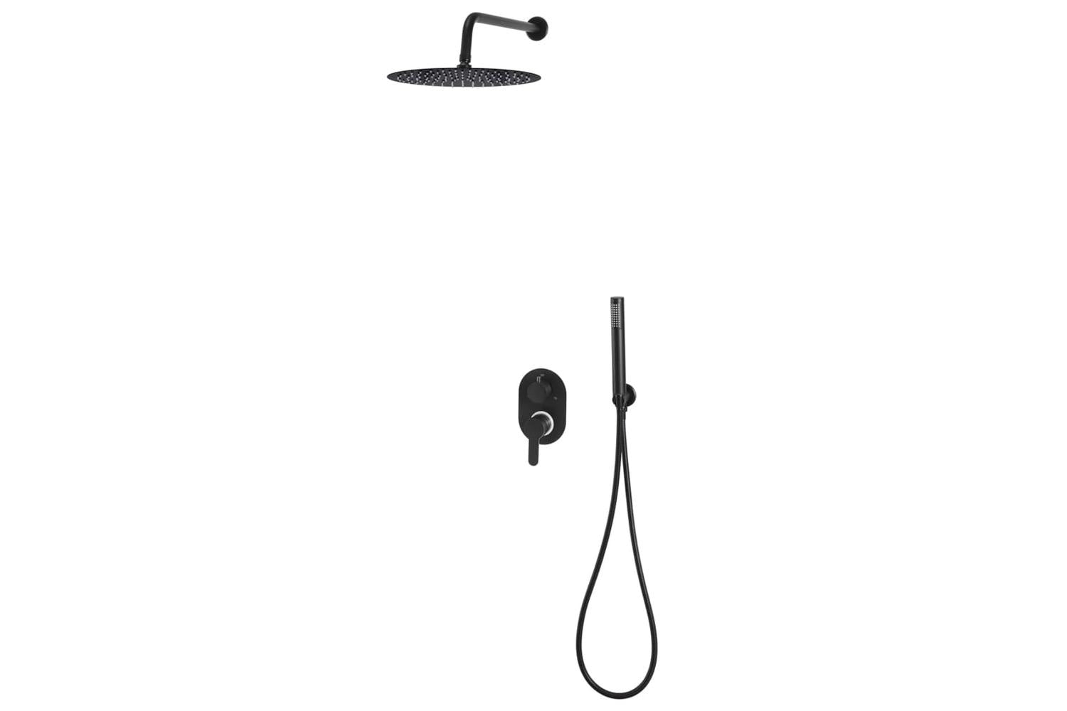 Vidaxl 147721 Shower System Stainless Steel 201 Black