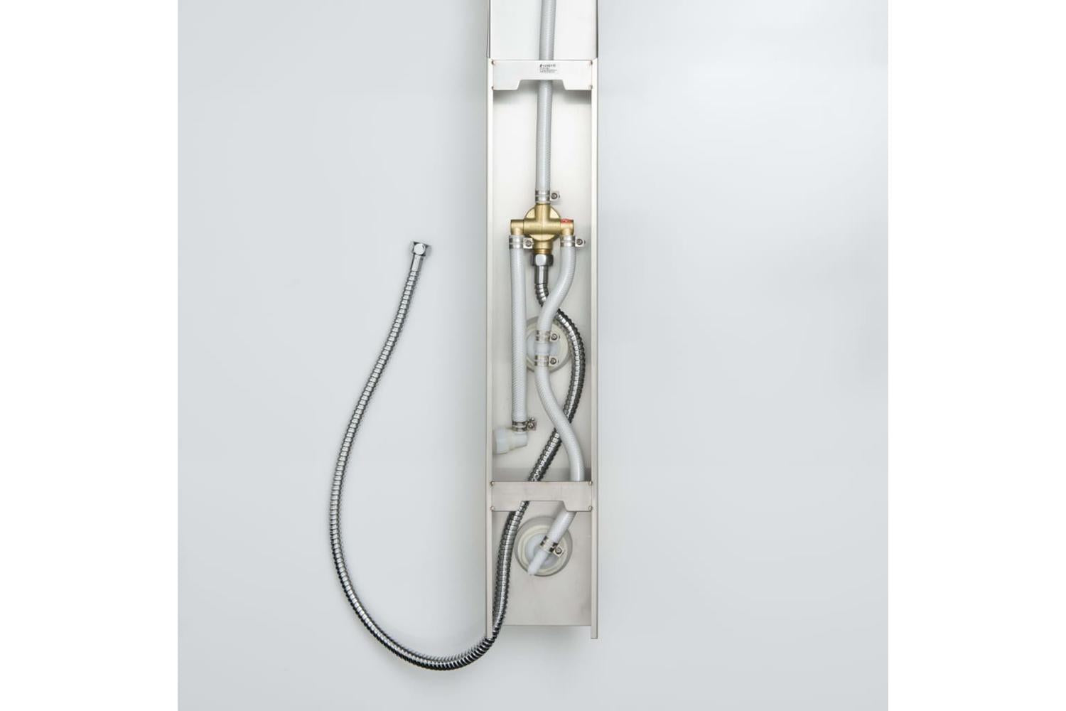 Schutte 429386 Shower Panel Sansibar Stainless Steel Colour-2