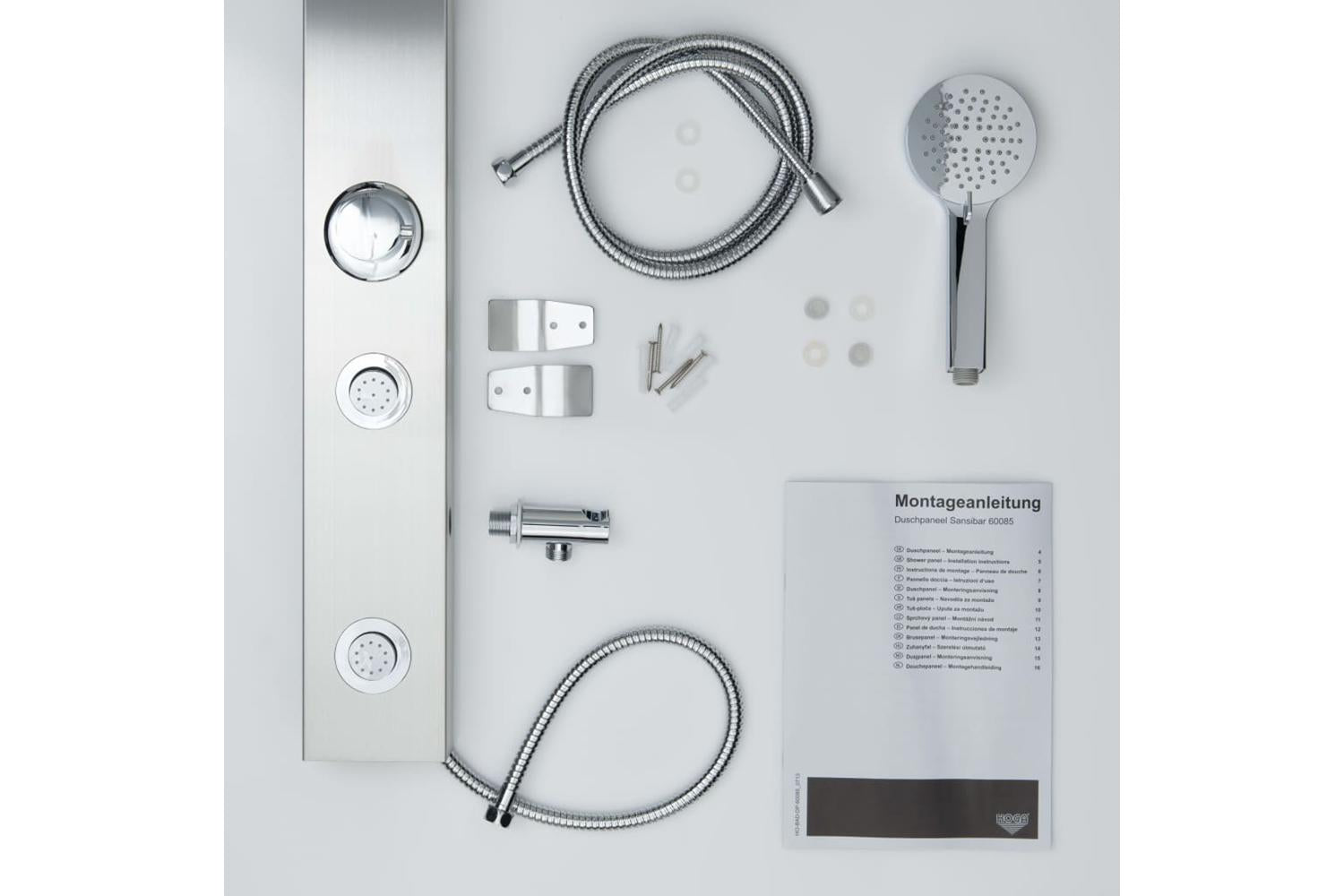 Schutte 429386 Shower Panel Sansibar Stainless Steel Colour-5