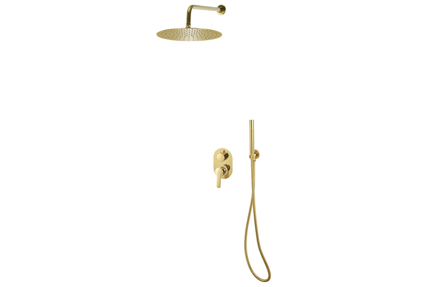 Vidaxl 147722 Shower System Stainless Steel 201 Gold