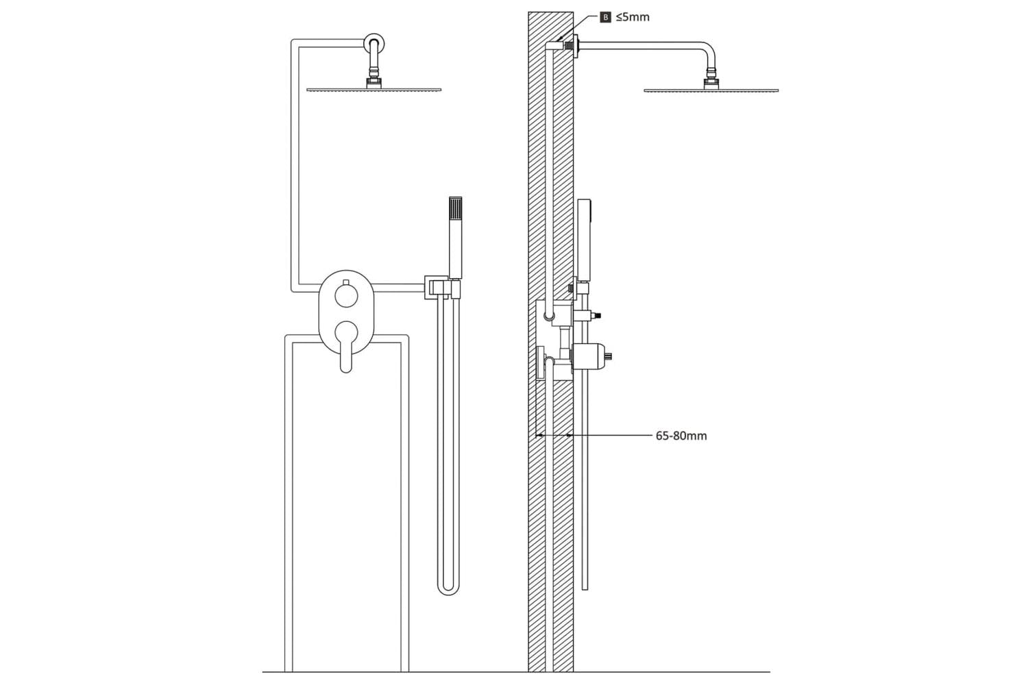 Vidaxl 147722 Shower System Stainless Steel 201 Gold-7