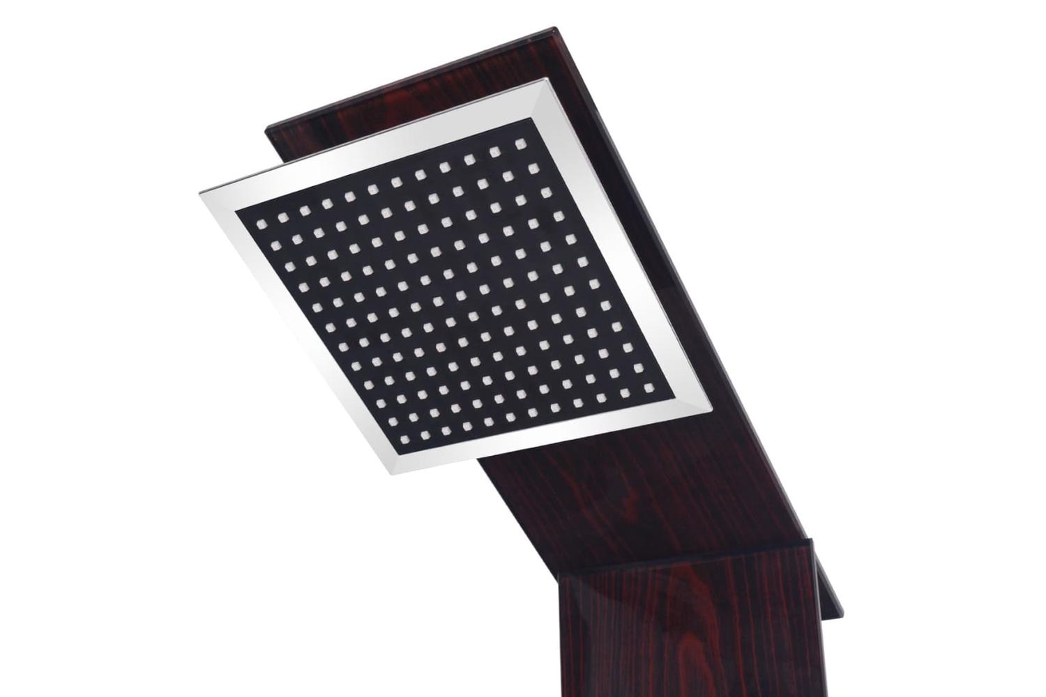 Vidaxl 142374 Shower Panel System Glass Brown-4