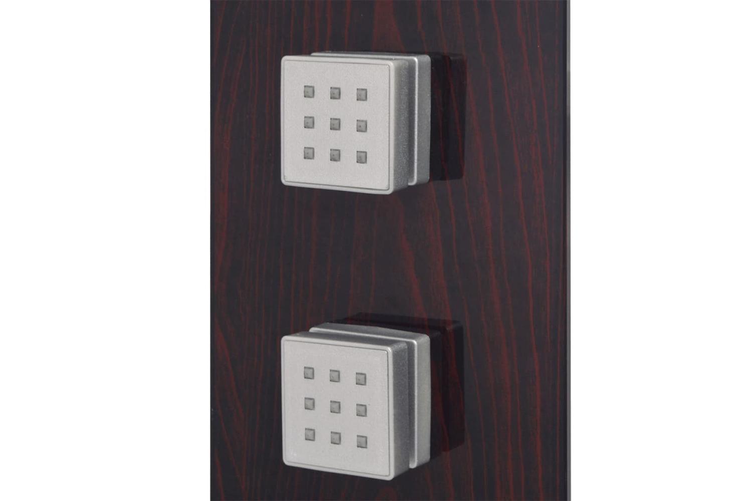 Vidaxl 142374 Shower Panel System Glass Brown-5