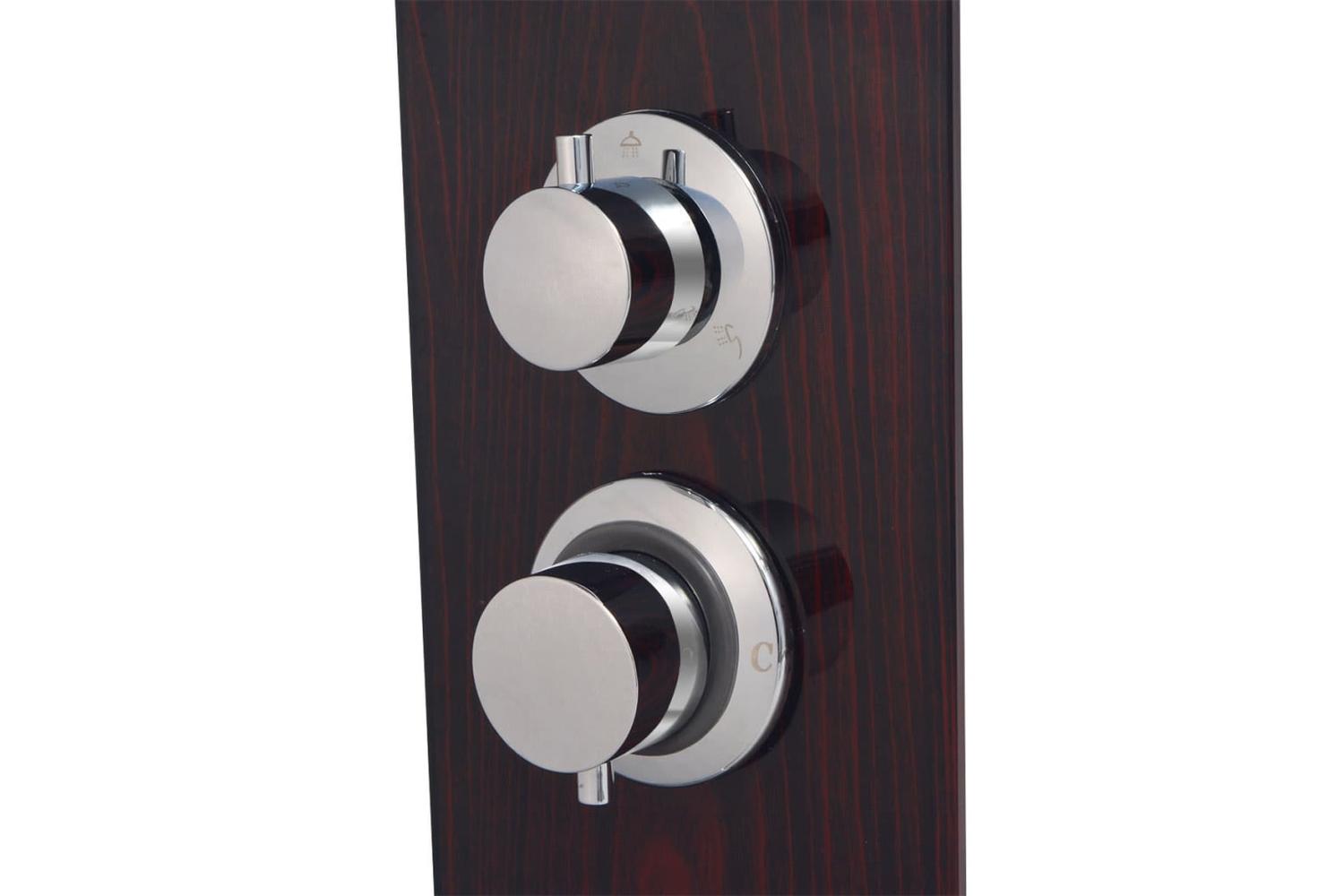 Vidaxl 142374 Shower Panel System Glass Brown-6