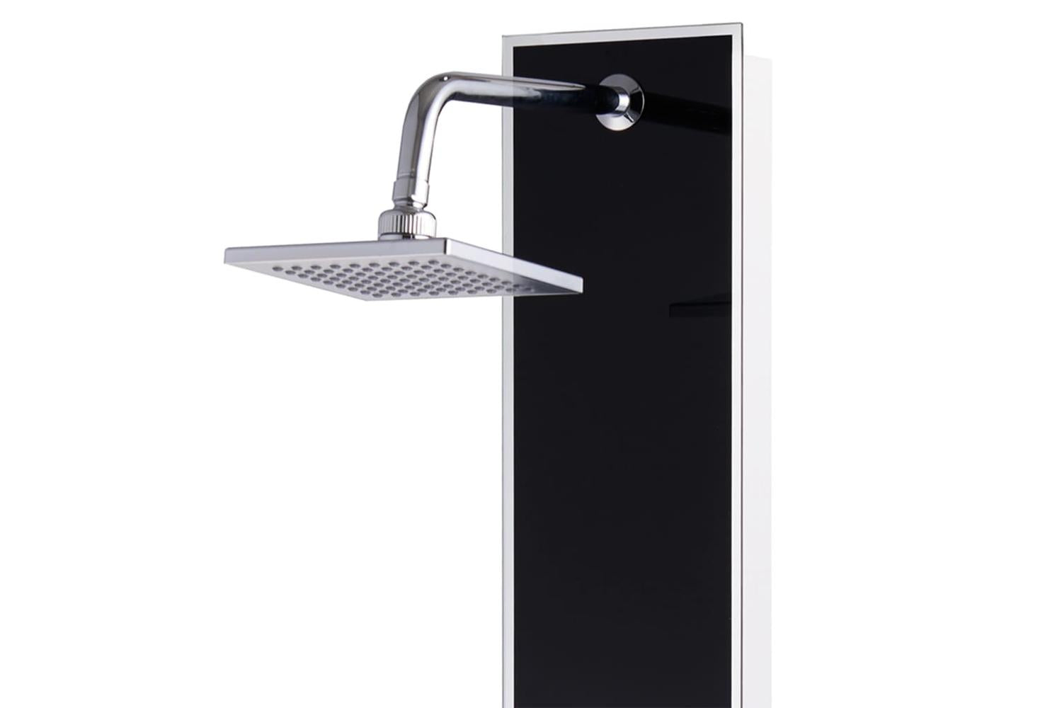 vidaXL 142991 Shower Panel Unit Glass 18x42.1x120cm Black-3