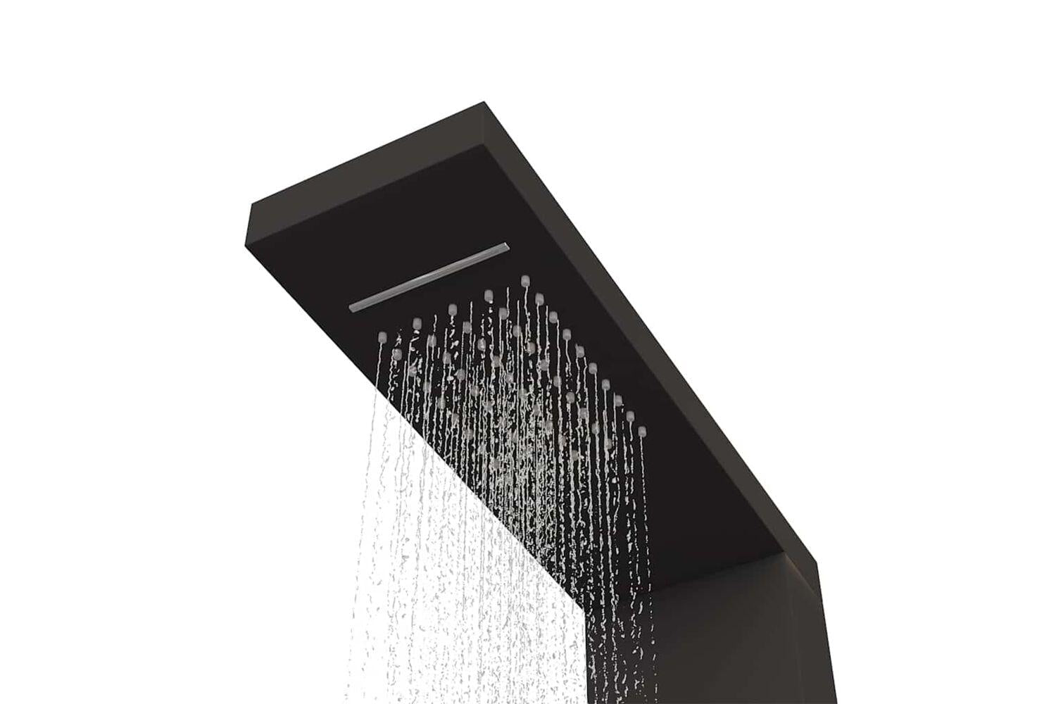 Vidaxl 151416 Shower Panel System Aluminium Black-6