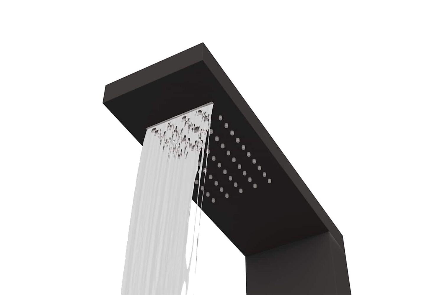 Vidaxl 151416 Shower Panel System Aluminium Black-7