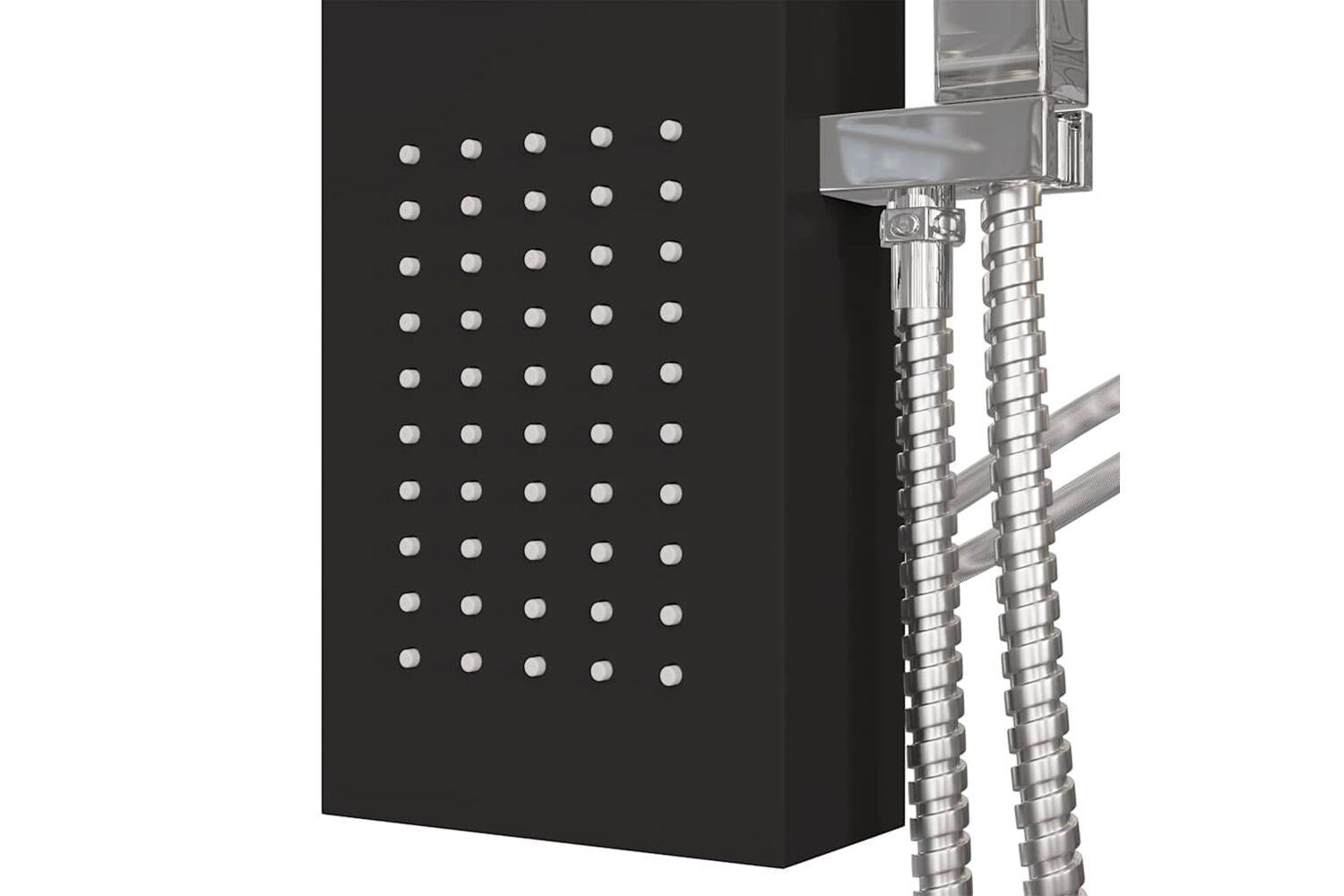 Vidaxl 151416 Shower Panel System Aluminium Black-9