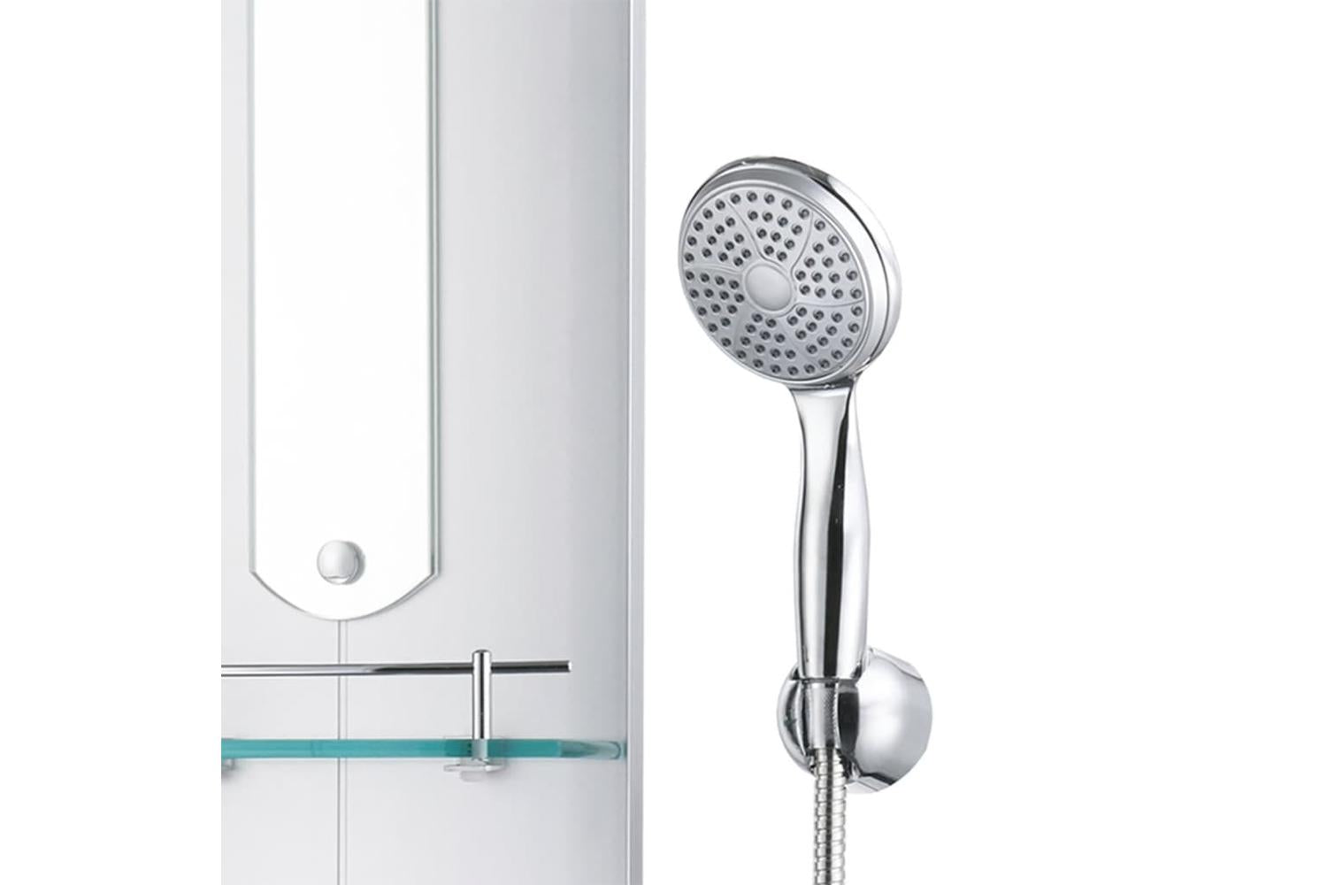 vidaXL 151421 Shower Panel Unit 25x43x110cm Silver-6