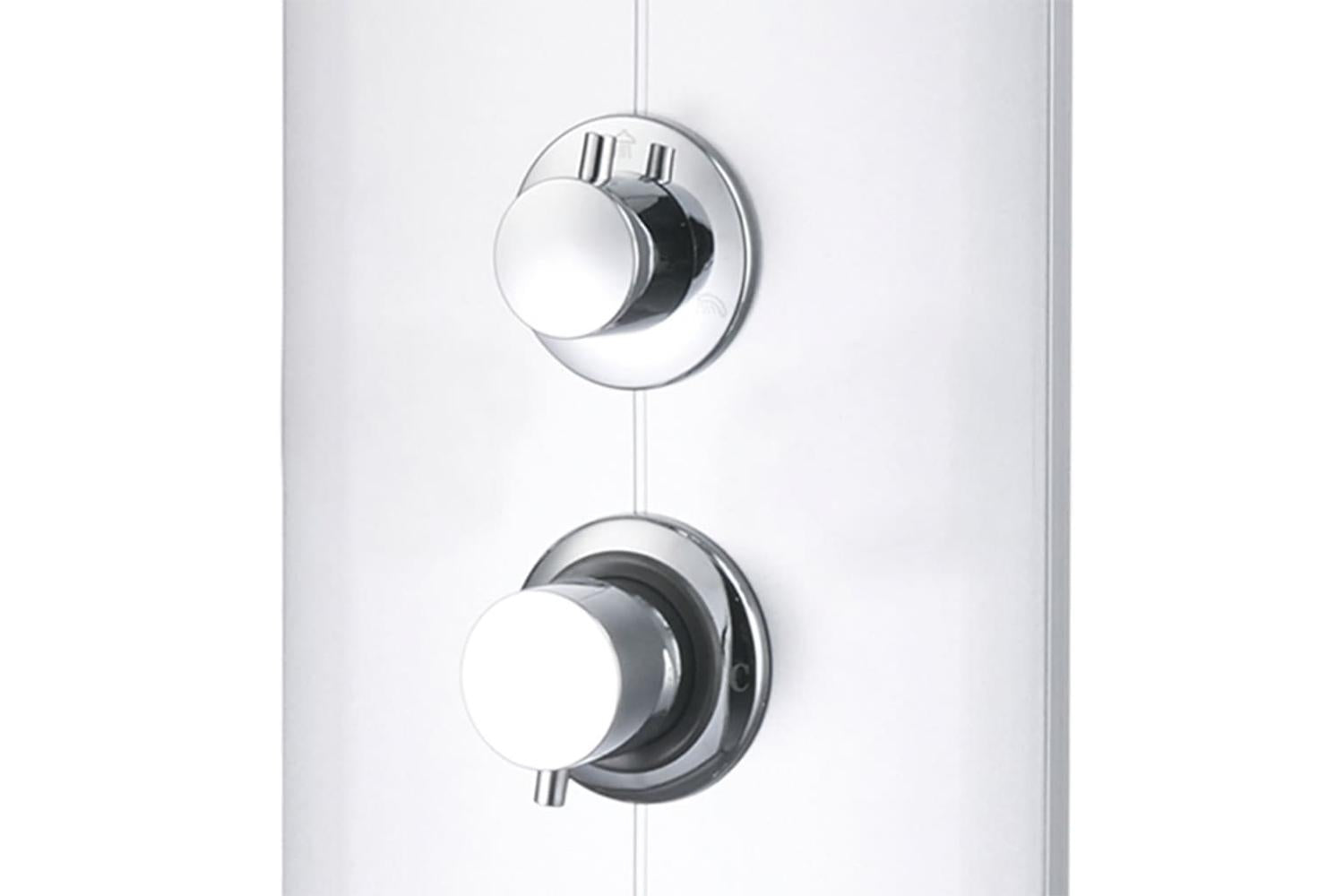 vidaXL 151421 Shower Panel Unit 25x43x110cm Silver-7