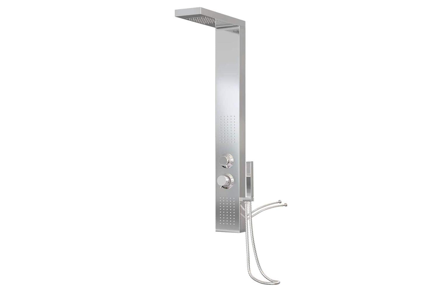 Vidaxl 151414 Shower Panel System Stainless Steel Square-3