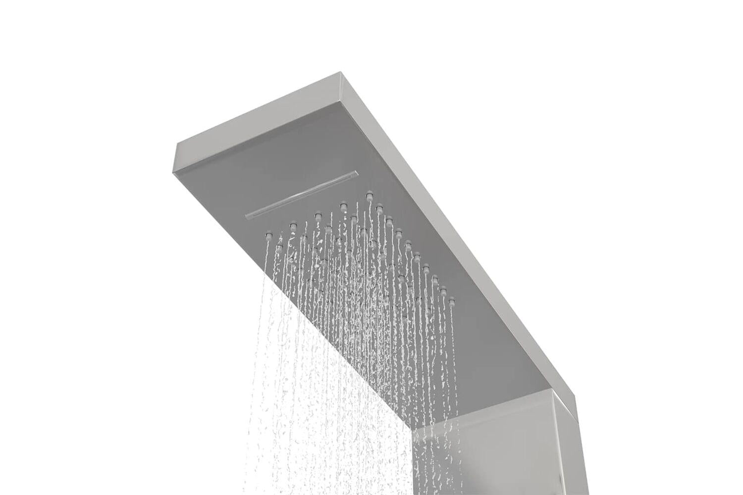 Vidaxl 151414 Shower Panel System Stainless Steel Square-6