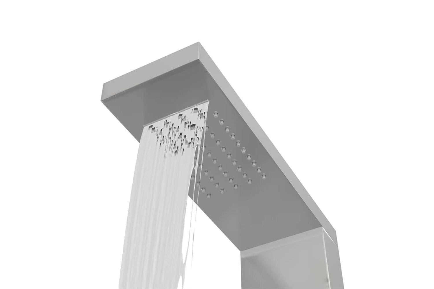 Vidaxl 151414 Shower Panel System Stainless Steel Square-7