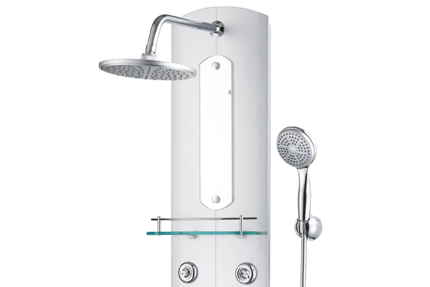 vidaXL 142994 Shower Panel Unit 25x43x120cm Silver-3