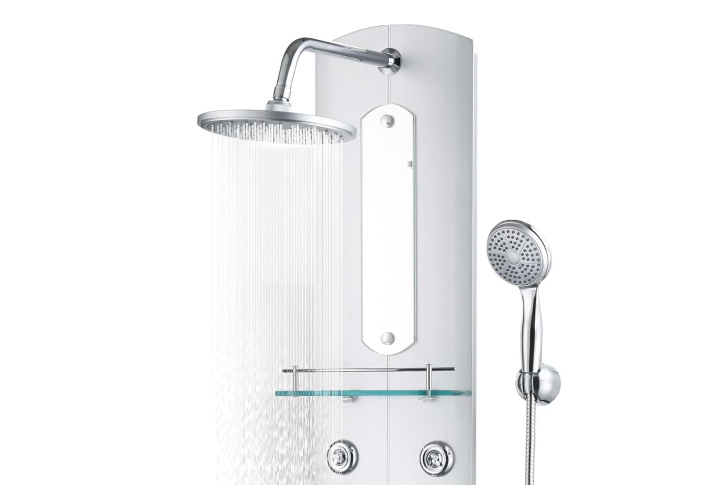 vidaXL 142994 Shower Panel Unit 25x43x120cm Silver-4