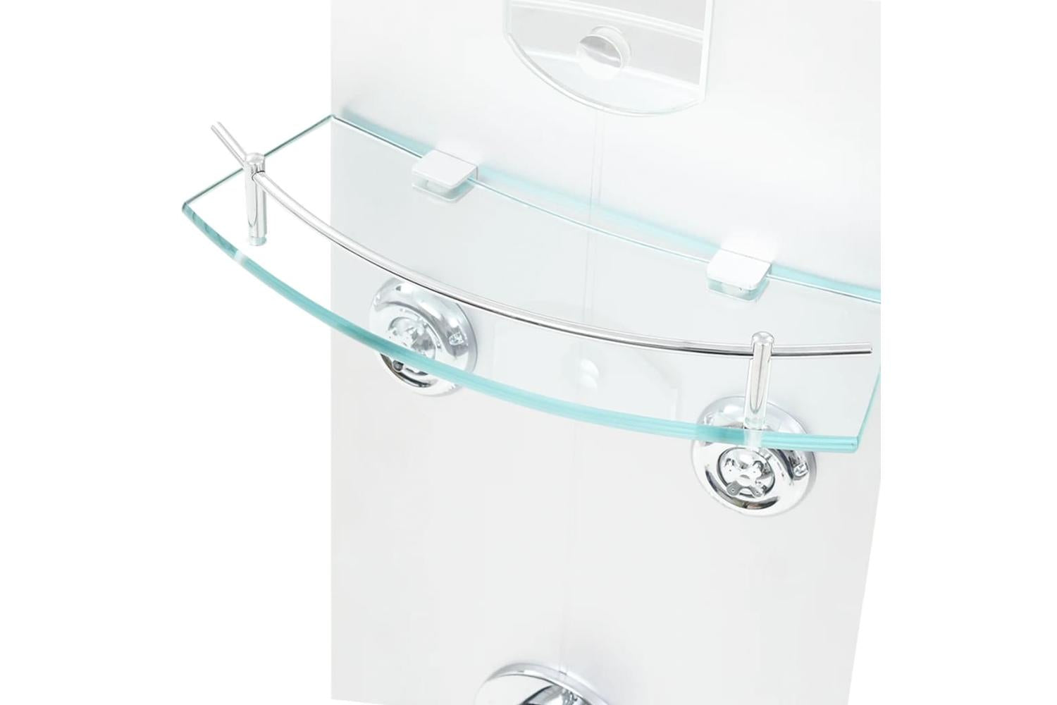 vidaXL 142994 Shower Panel Unit 25x43x120cm Silver-8