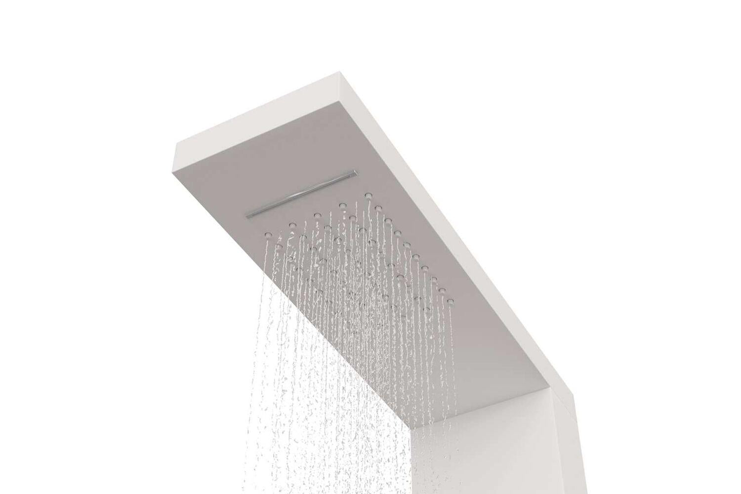 Vidaxl 151415 Shower Panel System Aluminium White-4