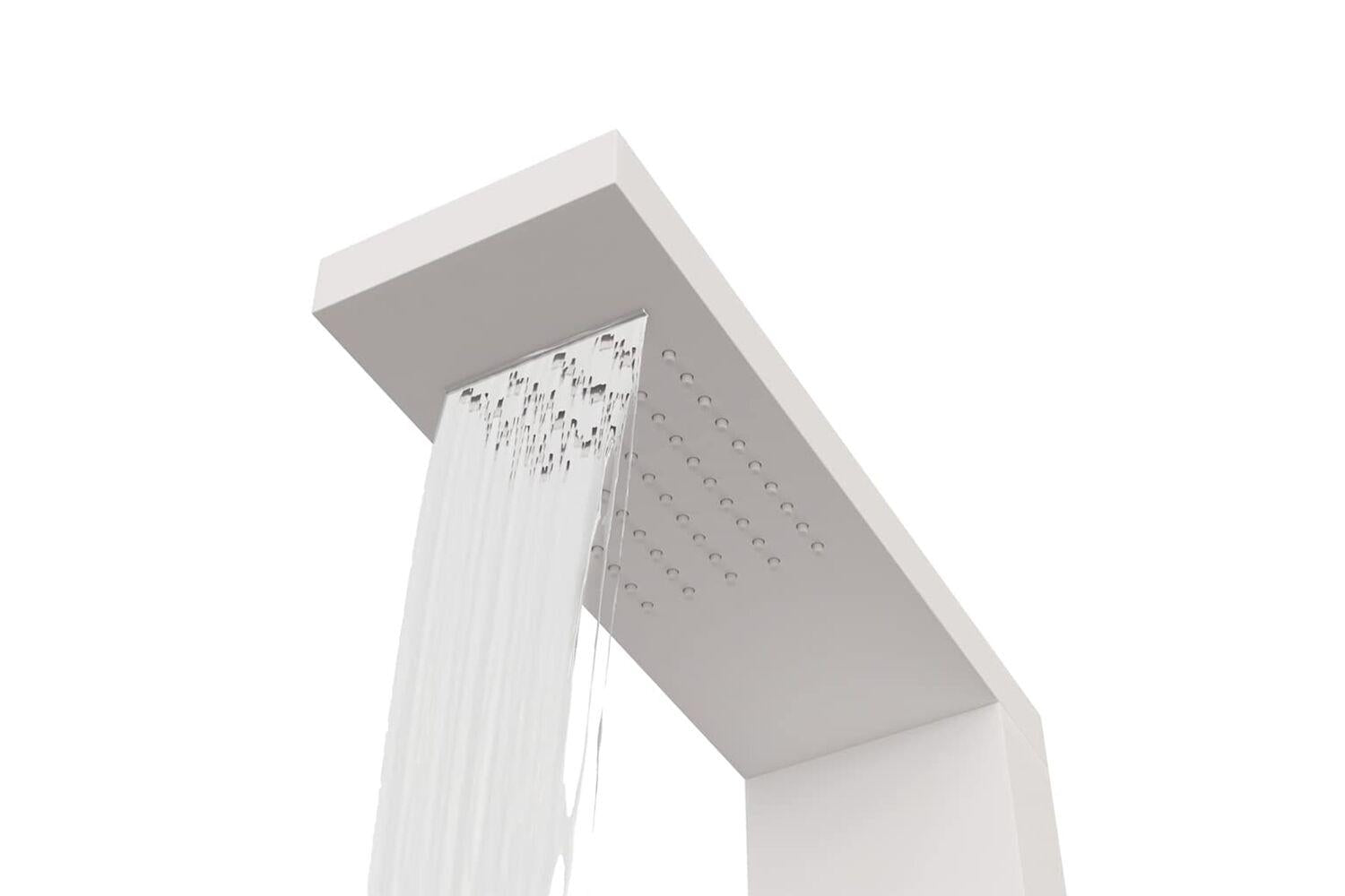 Vidaxl 151415 Shower Panel System Aluminium White-6