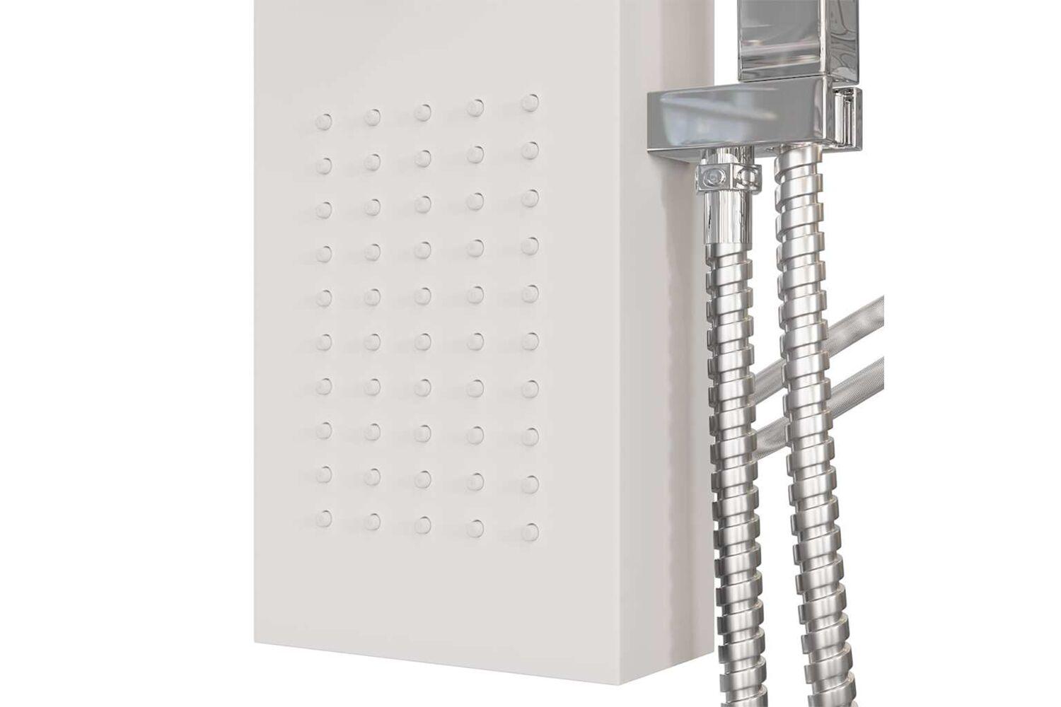 Vidaxl 151415 Shower Panel System Aluminium White-8