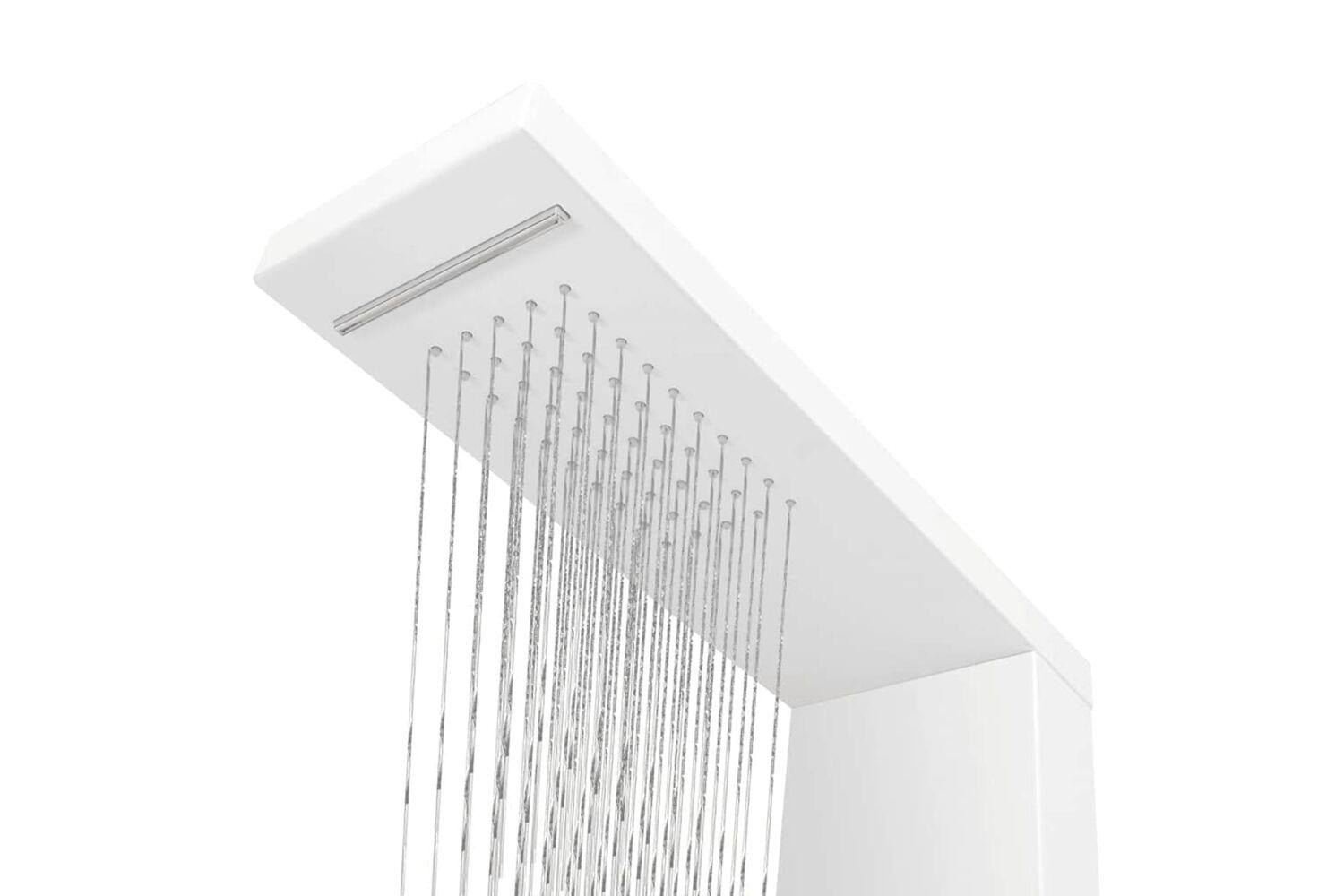 Vidaxl 142372 Shower Panel System Aluminium Matte White-4