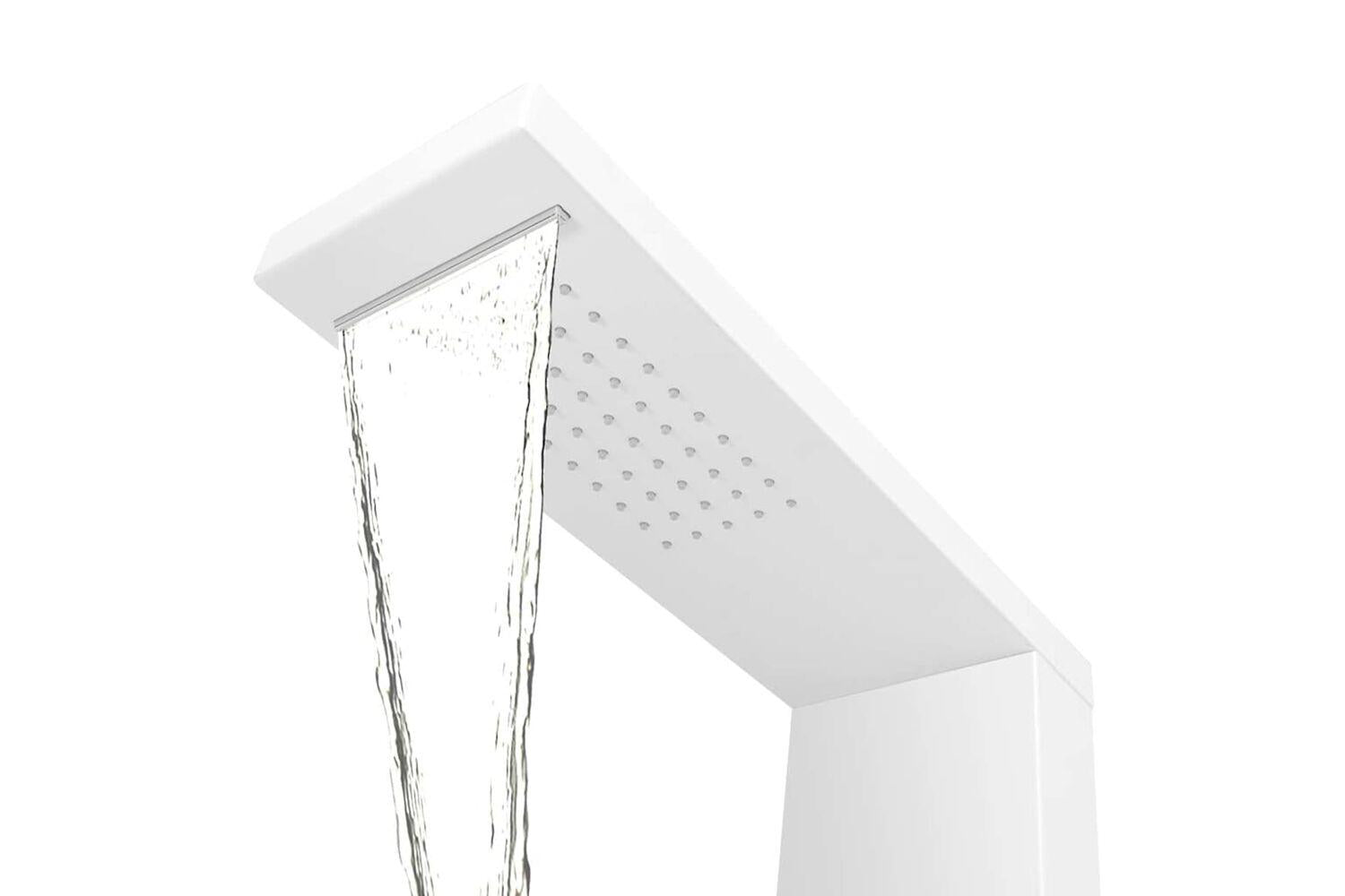 Vidaxl 142372 Shower Panel System Aluminium Matte White-5