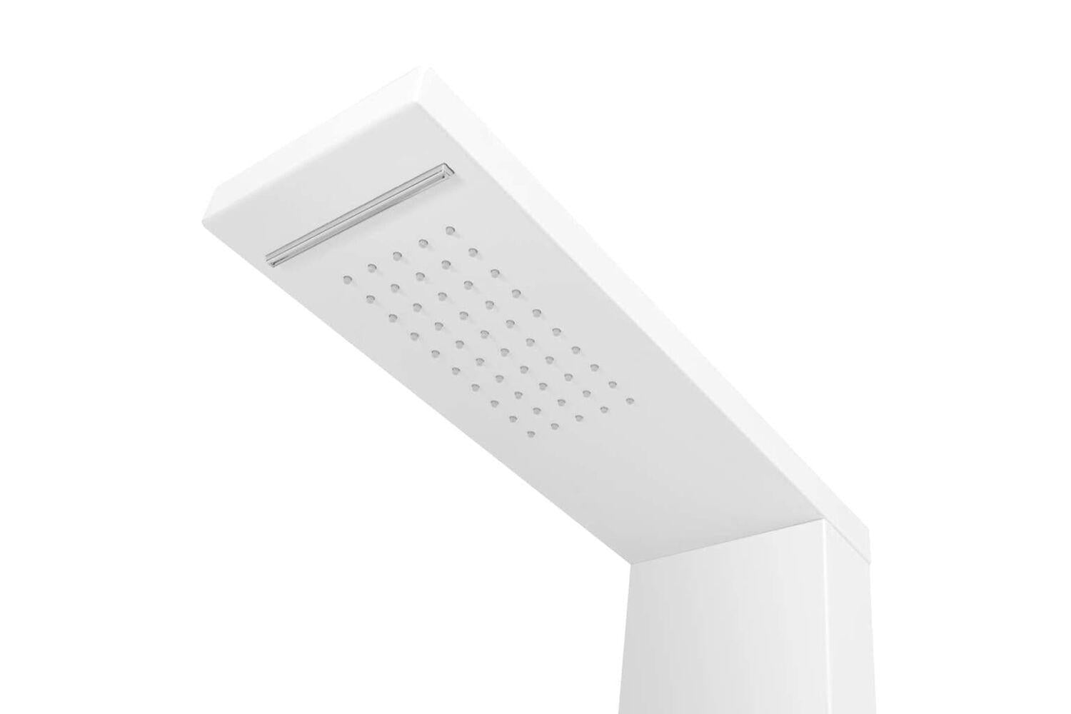 Vidaxl 142372 Shower Panel System Aluminium Matte White-6