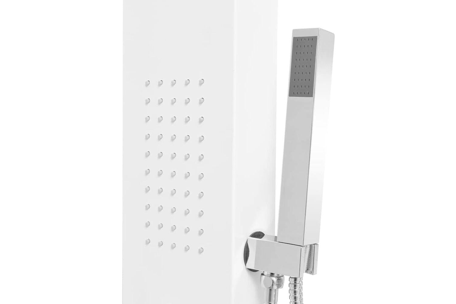 Vidaxl 142372 Shower Panel System Aluminium Matte White-7