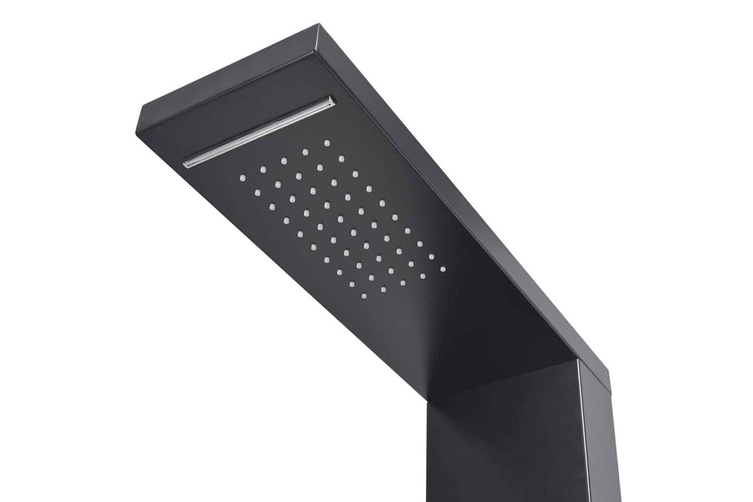 Vidaxl 142373 Shower Panel System Aluminium Matte Black-6