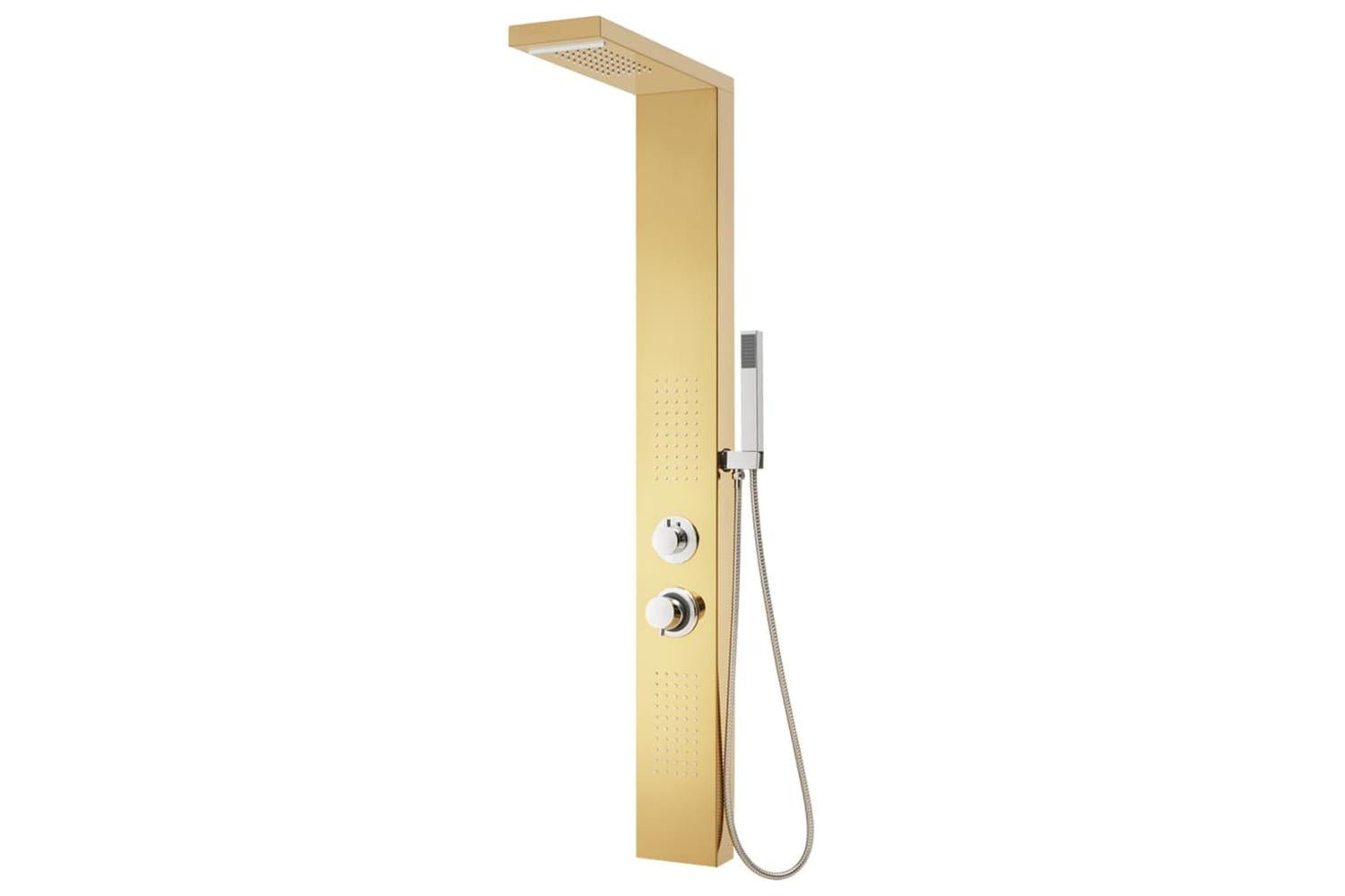 Vidaxl 147717 Shower Panel System Stainless Steel 201 Gold-3