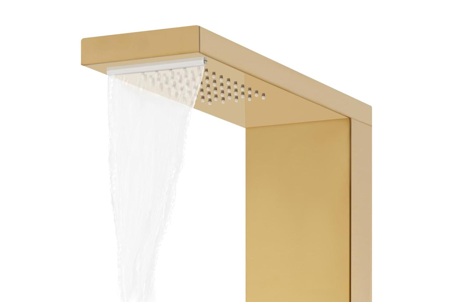Vidaxl 147717 Shower Panel System Stainless Steel 201 Gold-6