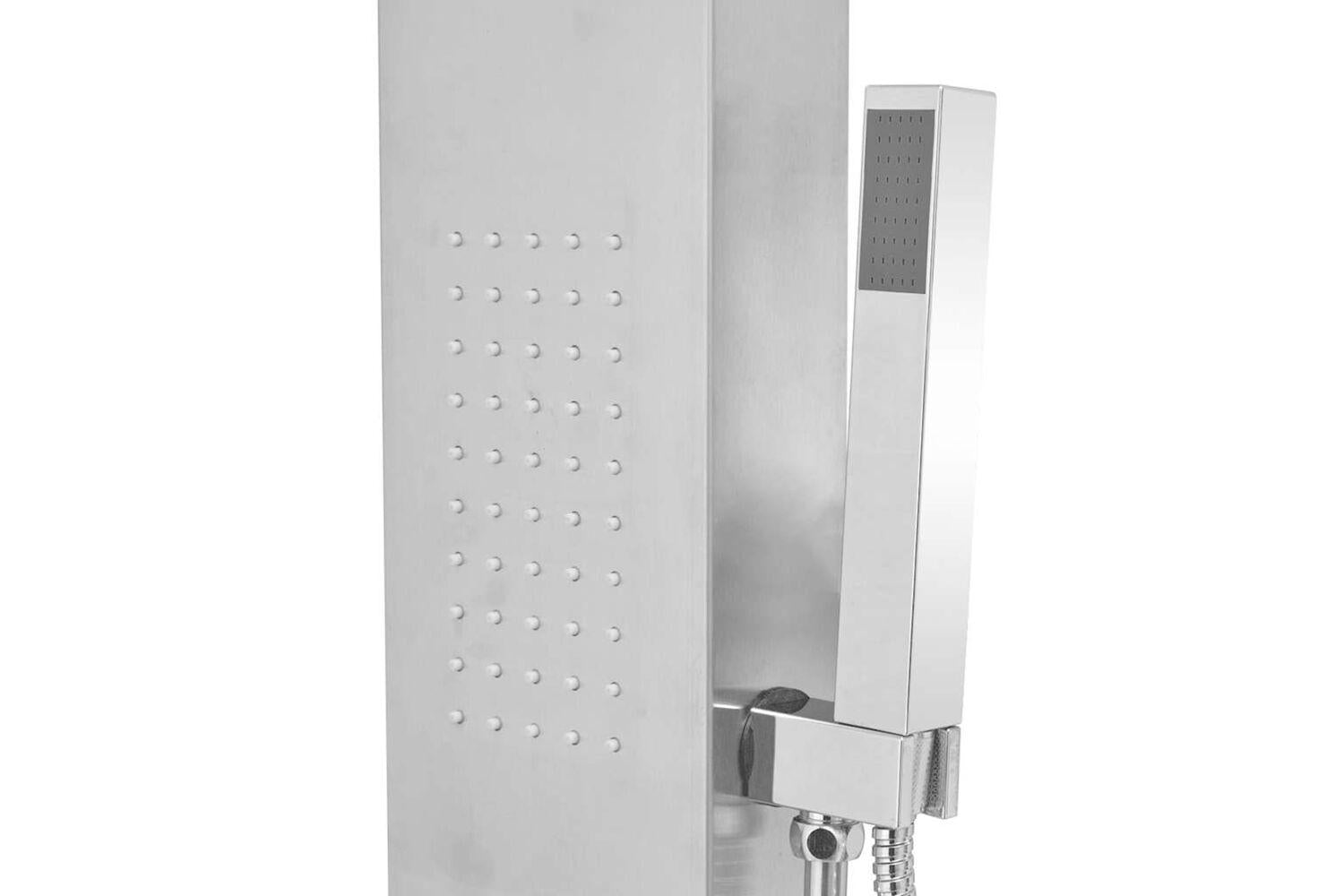 Vidaxl 142371 Shower Panel System Stainless Steel Square-7