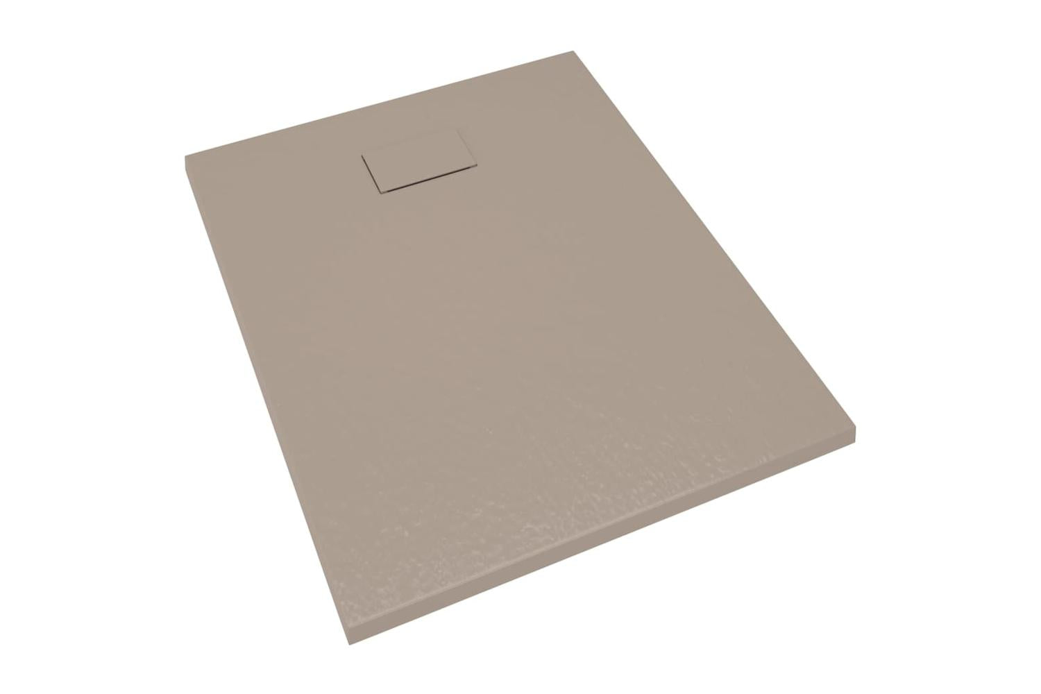 vidaXL 148927 Shower Base Tray Smc Brown 100x80cm-3