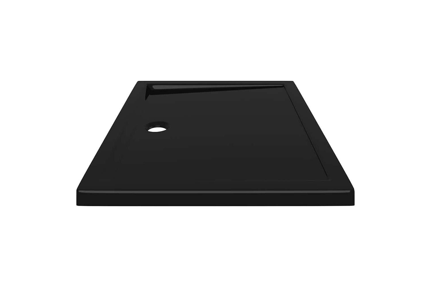 vidaXL 148911 Rectangular Abs Shower Base Tray Black 70x90cm-5