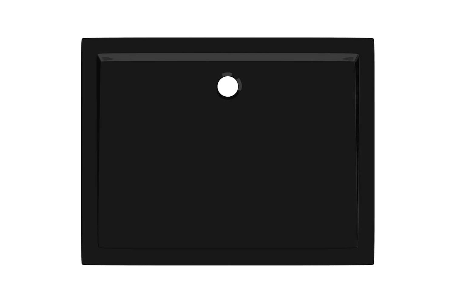 vidaXL 148911 Rectangular Abs Shower Base Tray Black 70x90cm-6