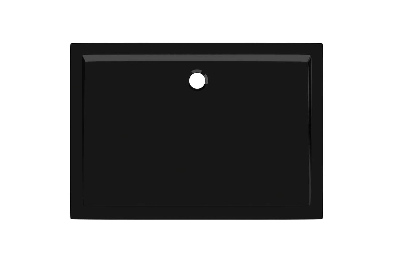 vidaXL 148918 Rectangular Abs Shower Base Tray Black 80x110cm-6