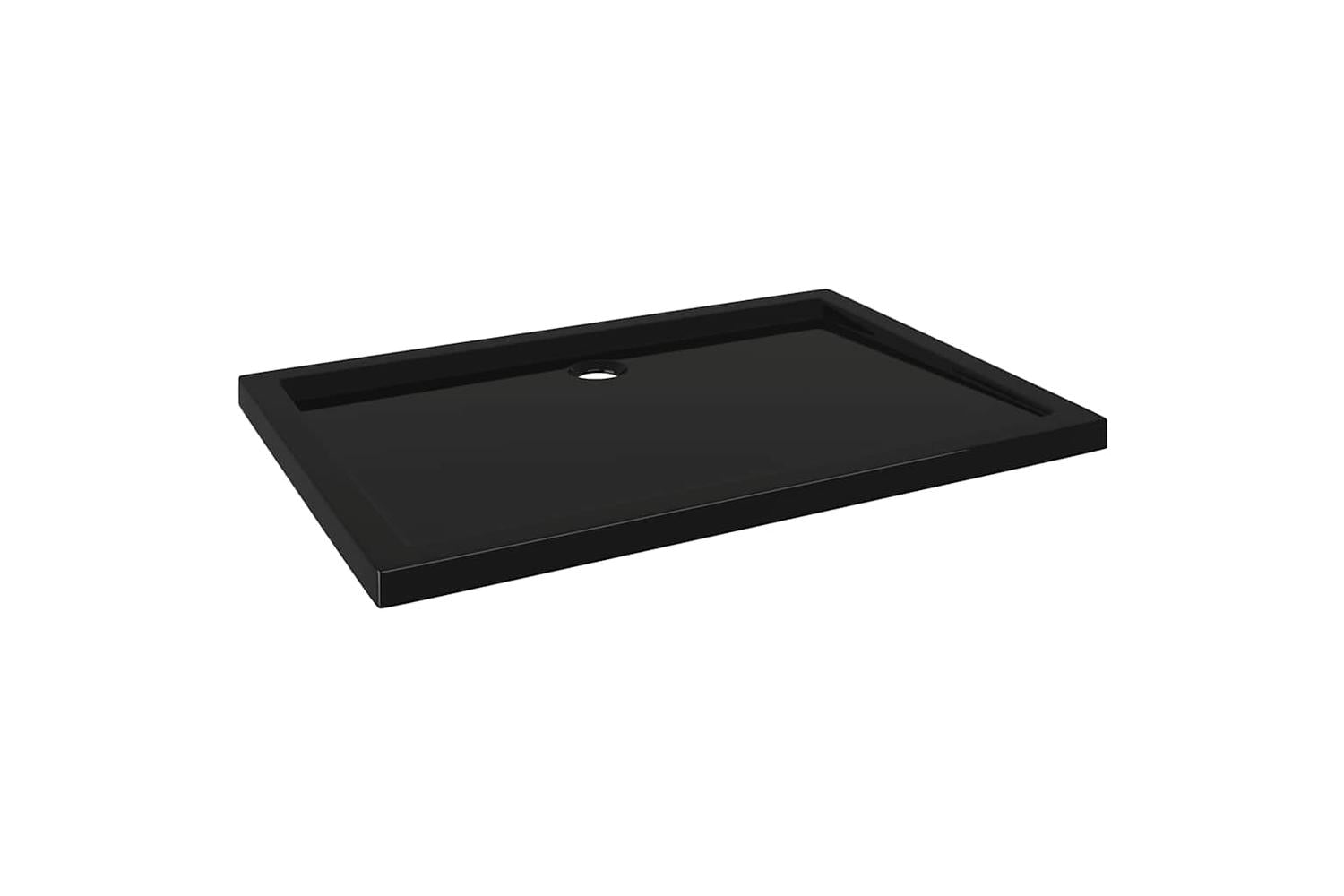 vidaXL 148915 Rectangular Abs Shower Base Tray Black 70x100cm-2