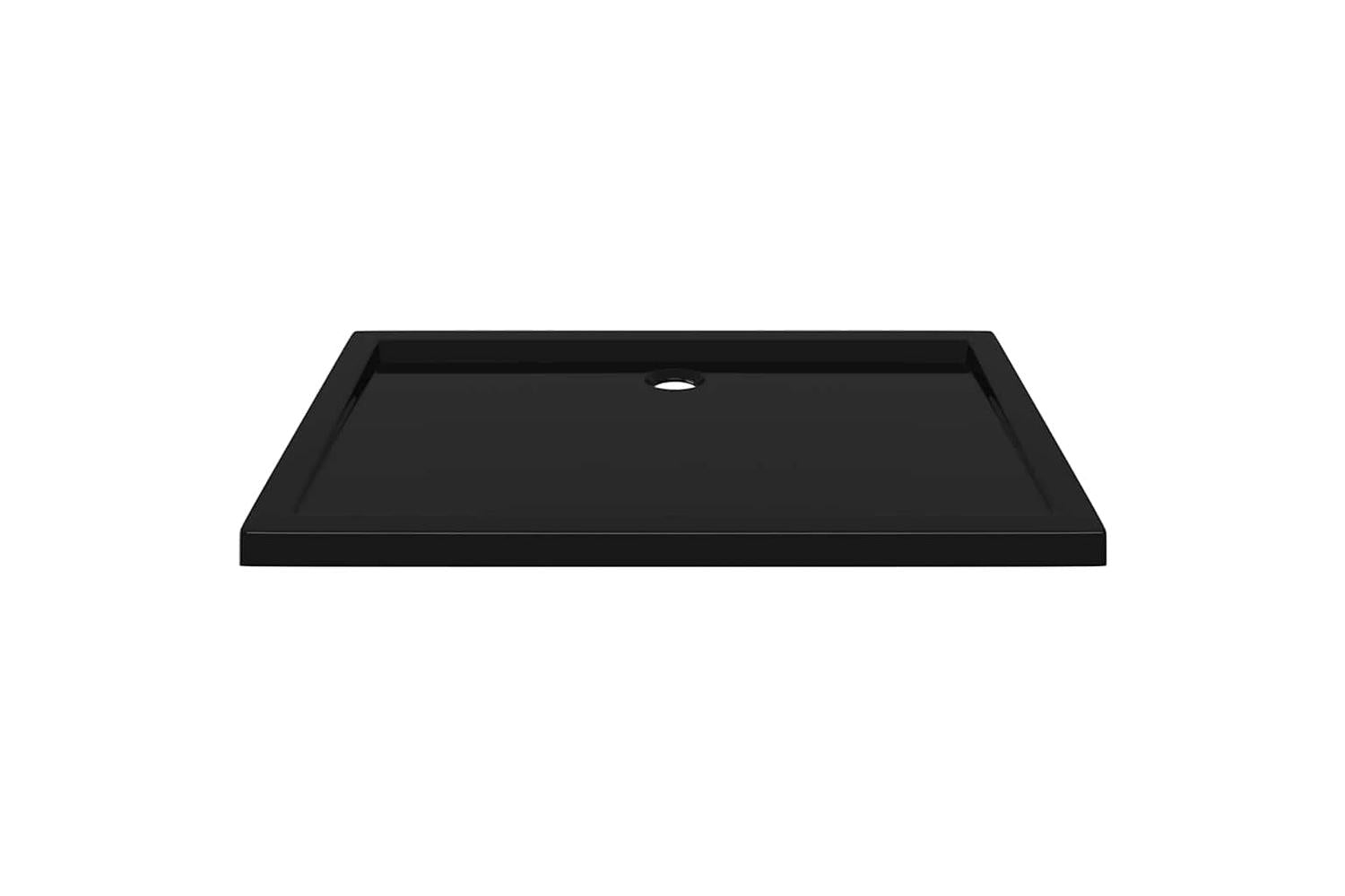 vidaXL 148915 Rectangular Abs Shower Base Tray Black 70x100cm-4